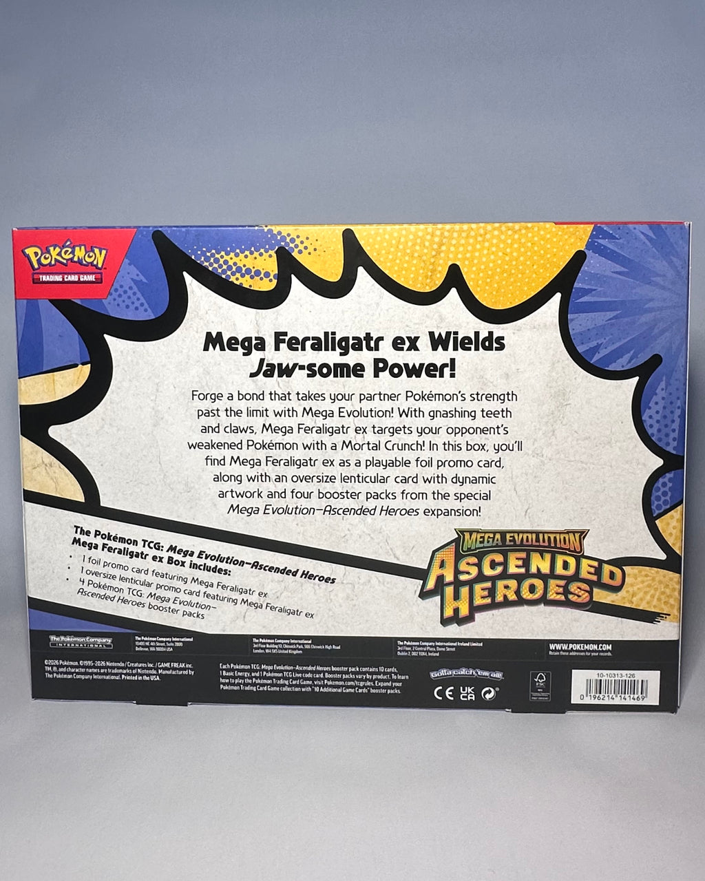 Pokemon Ascended Heroes Mega Feraligatr EX Box