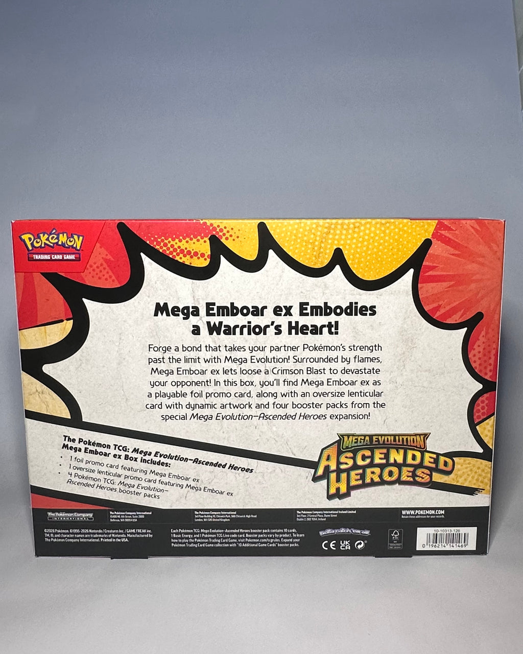 Ascended Heroes Mega Emboar EX Box