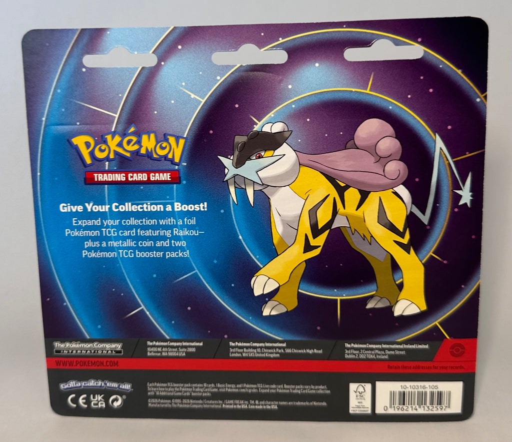 Raikou Pokemon TCG 2-Pack Blister Pack