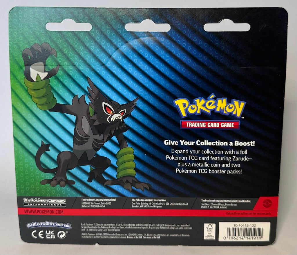 Zarude Pokemon TCG 2-Pack Blister Pack