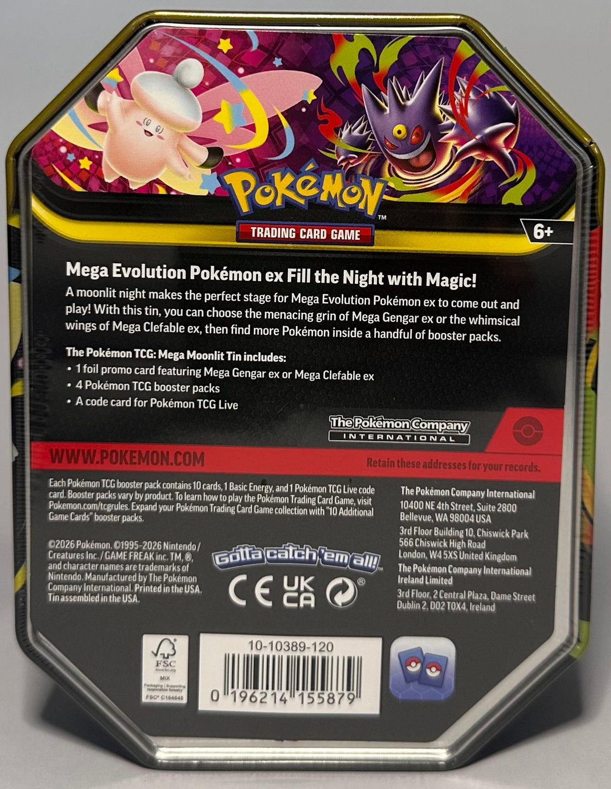 Mega Clefable EX Tin (Moon Light Tin)