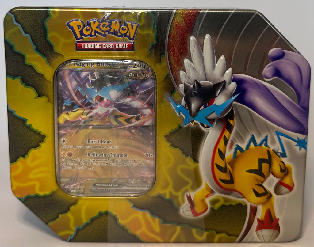 Raging Bolt EX Tin Pokemon TCG
